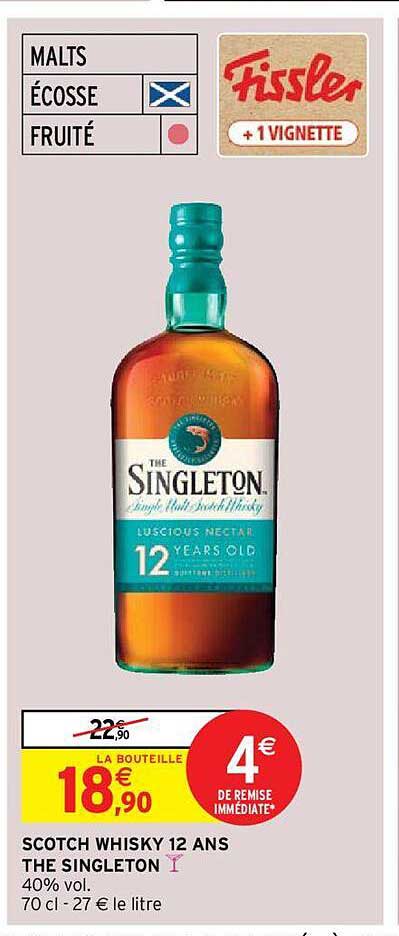 Fissler Scotch Whisky 12 Ans The Singleton