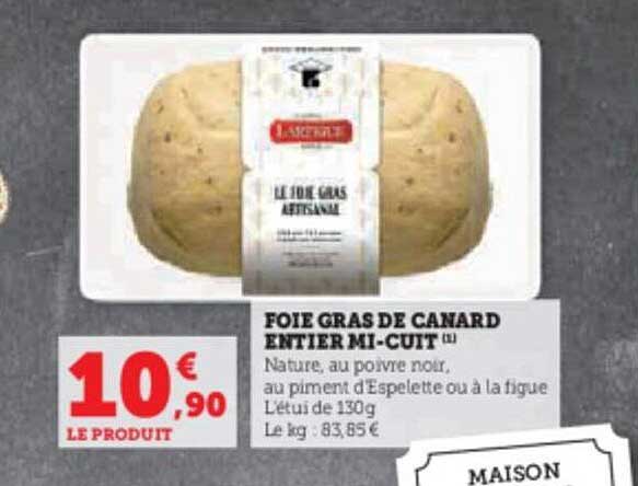 Foie Gras De Canard Entier Mi-cuit