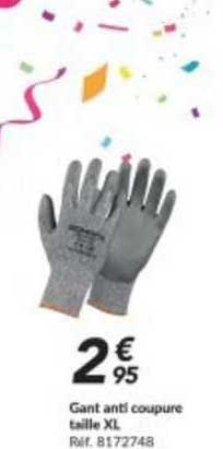 gant anti coupure taille xl