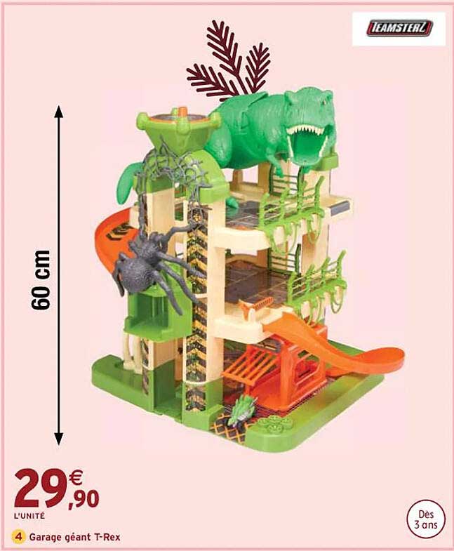 garage géant t-rex