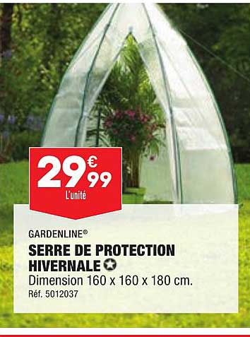 gardenline serre de protection hivernale