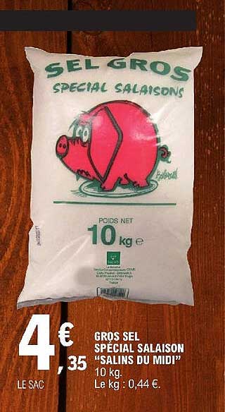 gros sel spécial salaison "salins du midi"