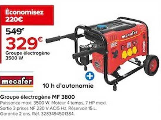 groupe électrogène mf 3800 mecafer