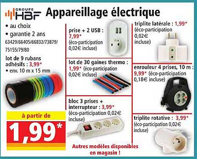 groupe hbf appareillage électrique