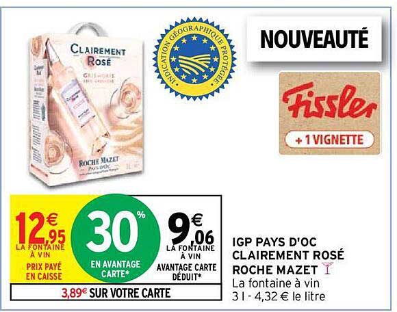 igp pays d'oc  clairement rosé roche  mazet