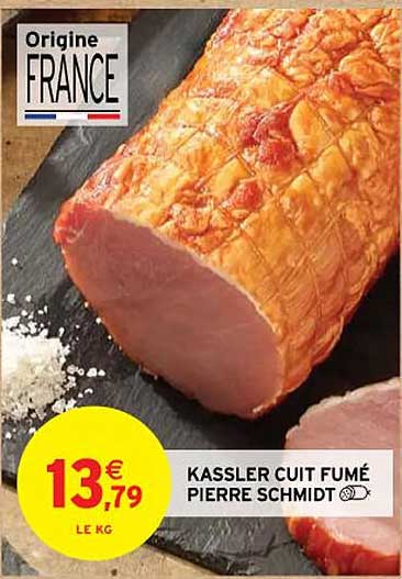 kassler cuit fumé pierre schmidt