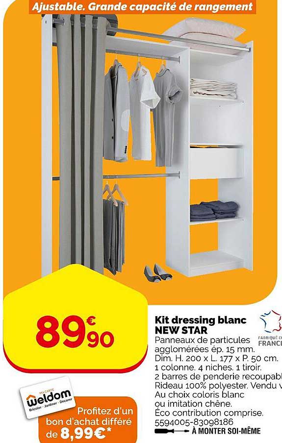kit dressing blanc new star