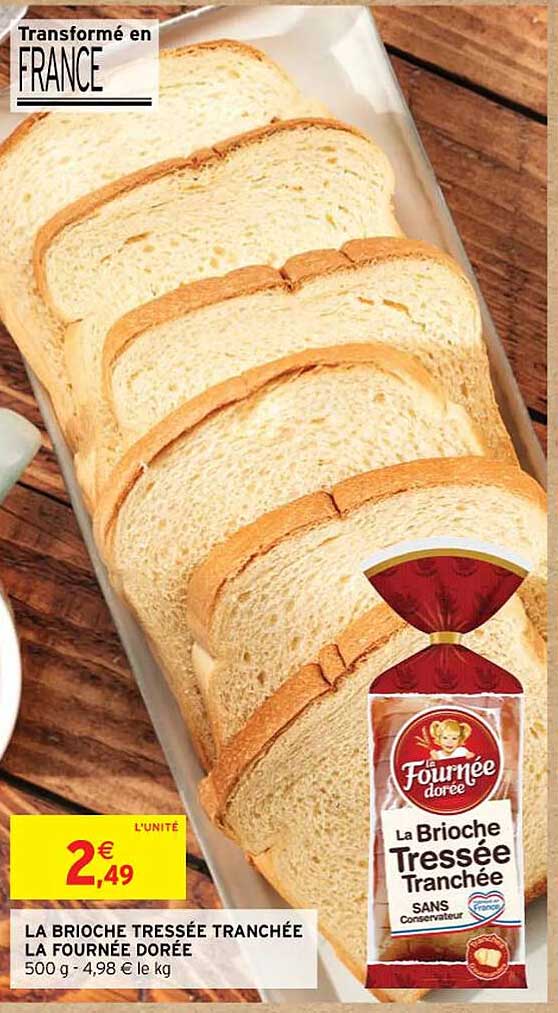 la brioche tressée tranchée la fournée dorée