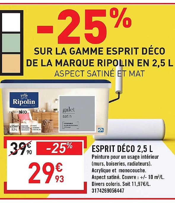 La Gamme Esprit Déco De La Marque Ripolin En 2,5 L