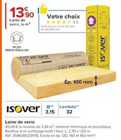 Laine De Verre Isover