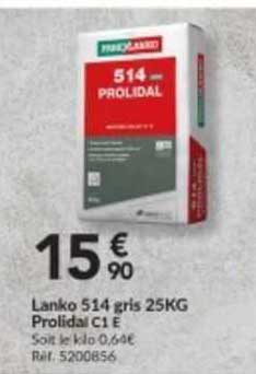 Lanko 514 Gris 25 Kg Prolidai C1e
