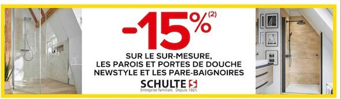 le sur-mesure, les parois et portes de douche newstyle et les pare-baignoires