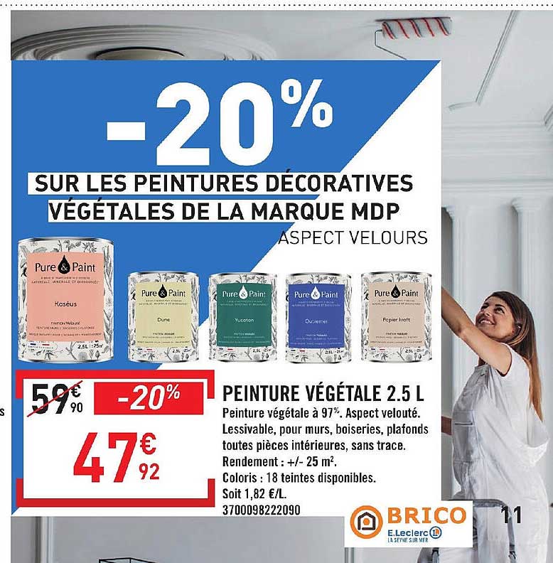 les peintures décoratives végétales de la marque mdp