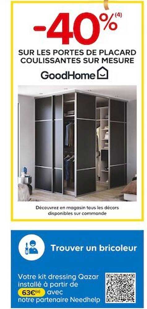 les portes de placard coulissantes sur mesure goodhome