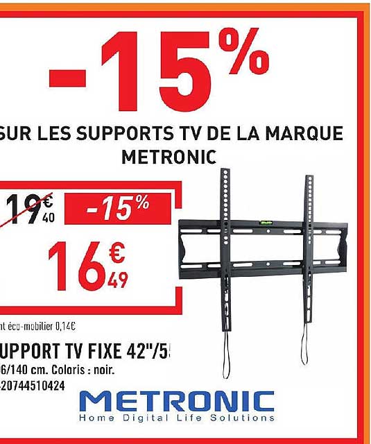 les supports tv de la marque metronic