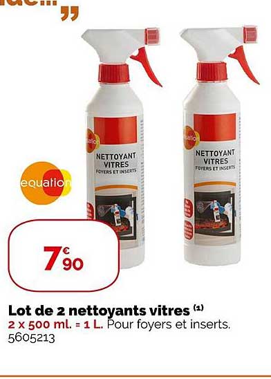 lot de 2 nettoyants vitres