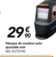 masque de soudeur auto ajustable noir