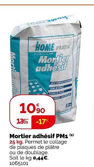 mortier adhésif pm1