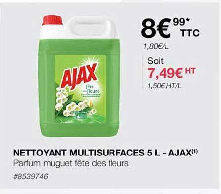 nettoyant multisurfaces ajax