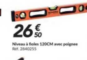niveau à froles 120cm avec poignee