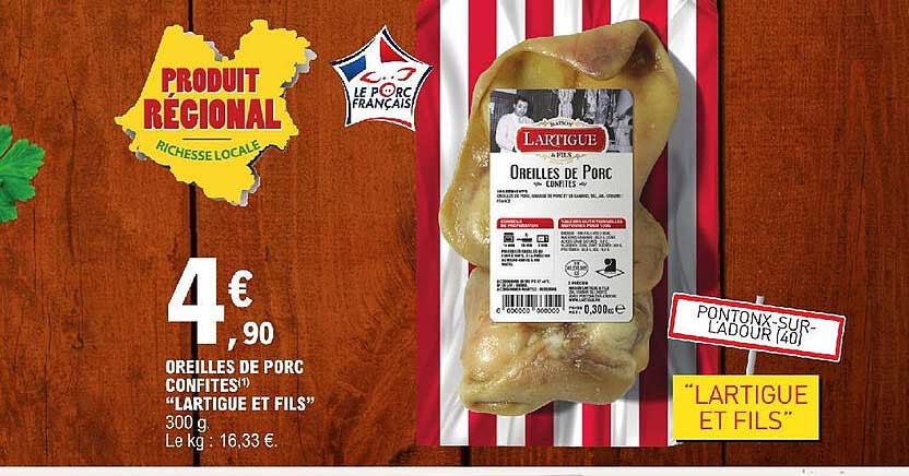 oreilles de porc confites "lartigue et fils"