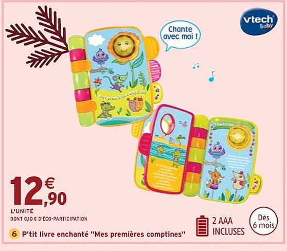 p'tit livre enchanté "mes premières comptines"