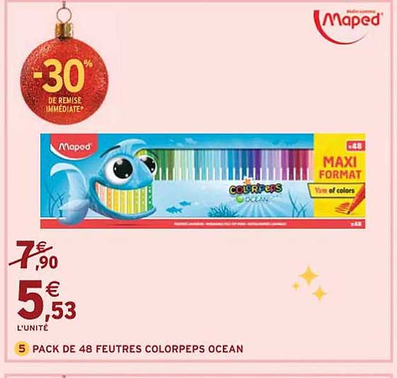 Pack De 48 Feutres Colorpers Ocean
