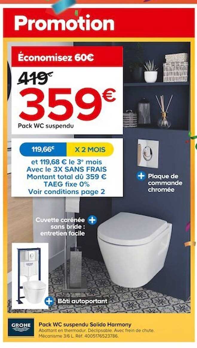 pack wc suspendu solido harmony