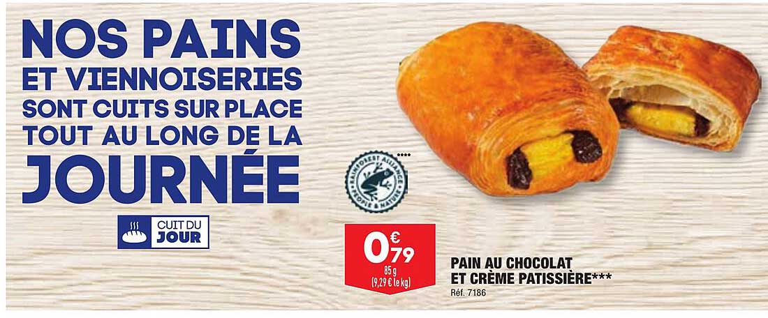 pain au chocolat et crème patissière