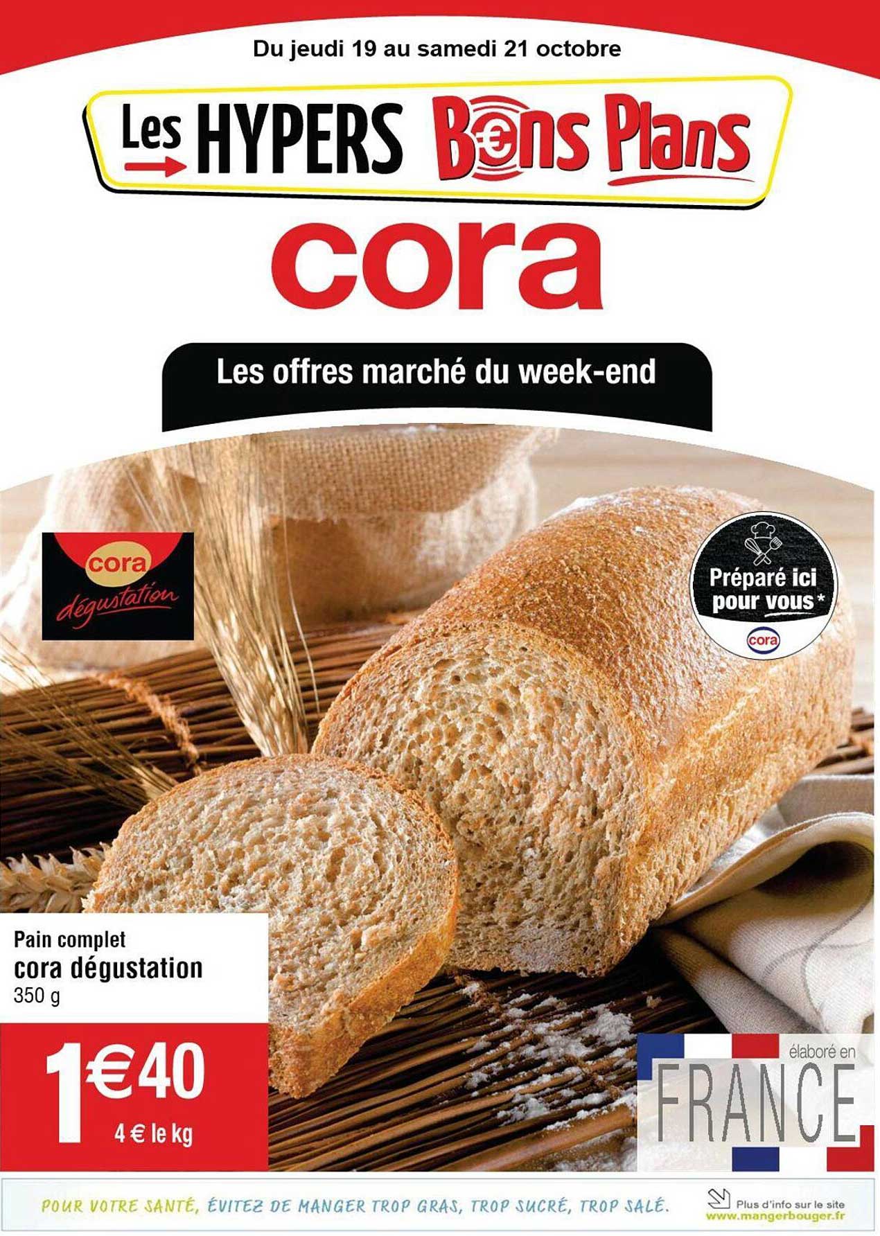 Pain Complet Cora Dégustation