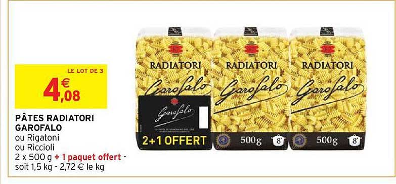 Pâtes Radiatori Garofalo