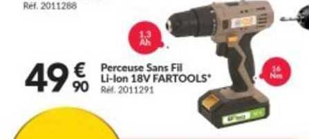 perceuse sans fil li-ion 18v fartools