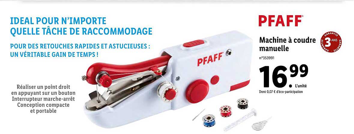 pfaff machine à coudre manuelle