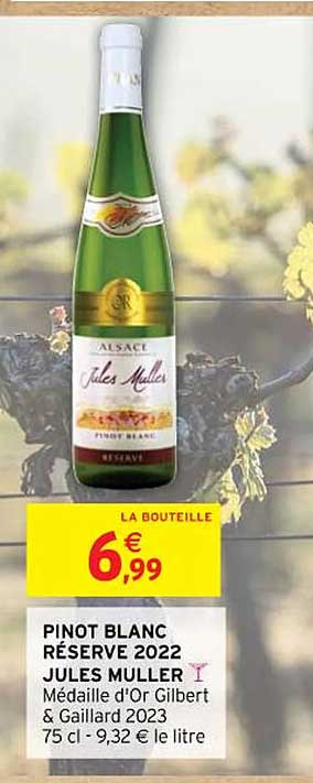 pinot blanc réserve 2022 jules muller