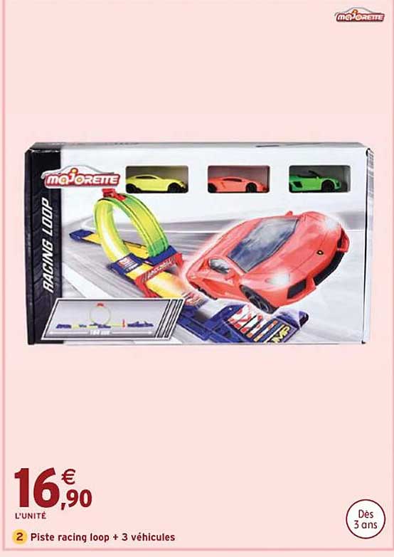 piste racing loop + 3 véhicules