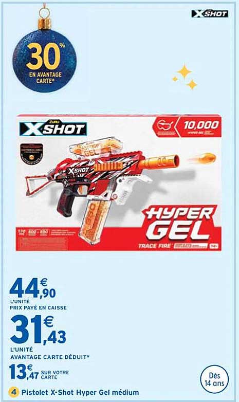 pistolet x-shot hyper gel médium