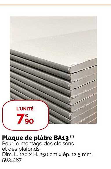 Plaque De Plâtre Ba13