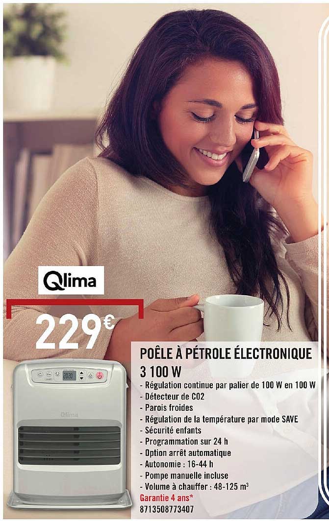 Poêle à Pétrole électronique 3100 W