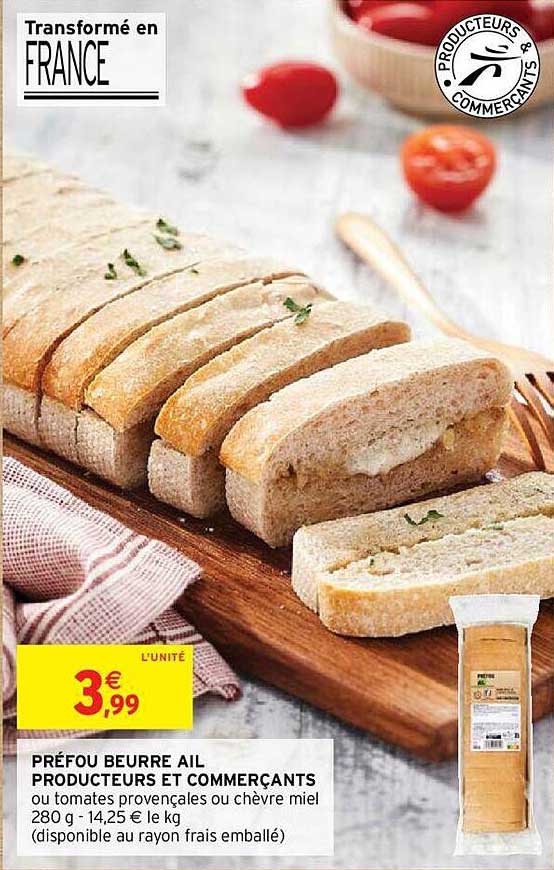 préfou beurre ail producteurs et commerçants