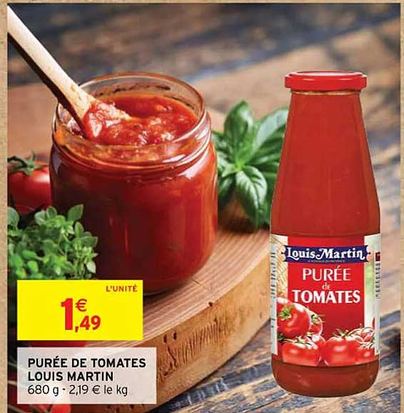 purée de tomates louis martin