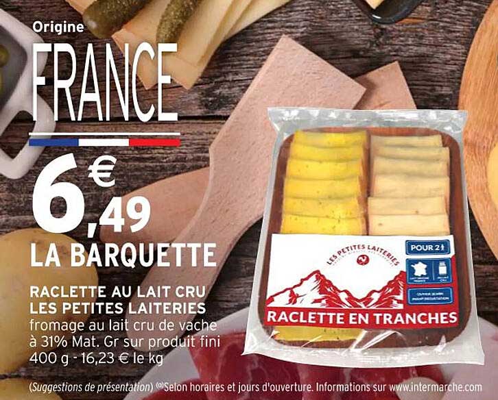 raclette au lait cru les petites laiteries