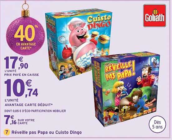 réveille pas papa ou cuisto dingo