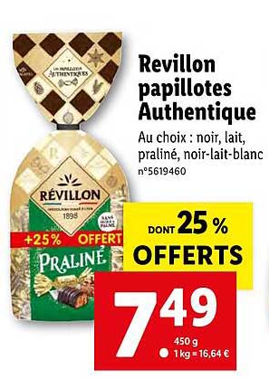 revillon  papillotes  authentique