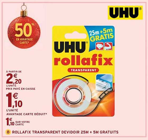 rollafix transparent devidoir 25m + 5m gratuits