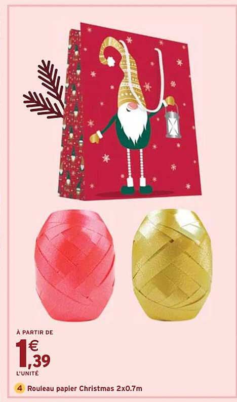 rouleau papier christmas