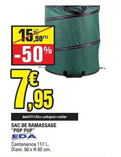 sac de ramassage "pop pup" eda