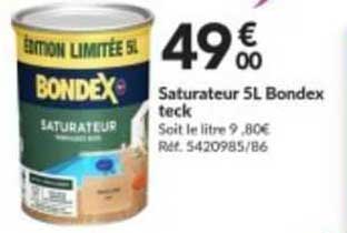 saturateur 5l bondex teck