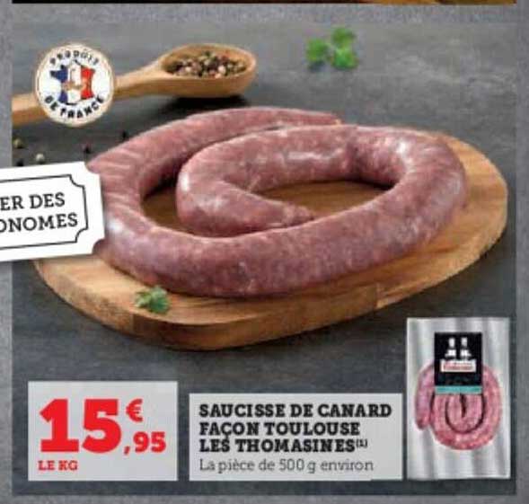 saucisse de canard façon toulouse les thomasines