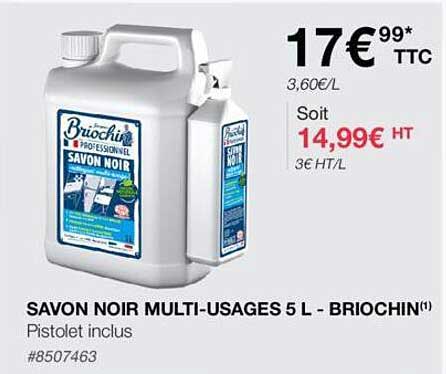 savon noir multi-usages 5l - briochin