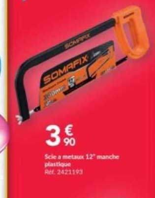 scie à metaux 12" manche plastique